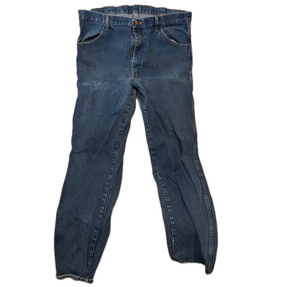 Rustler Blue Straight Leg Jeans Mens 38x34 - Picture 1 of 3